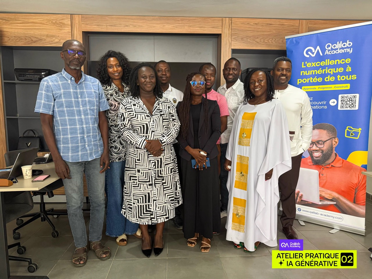 Photo de groupe atelier IA #2 — Qalilab Academy